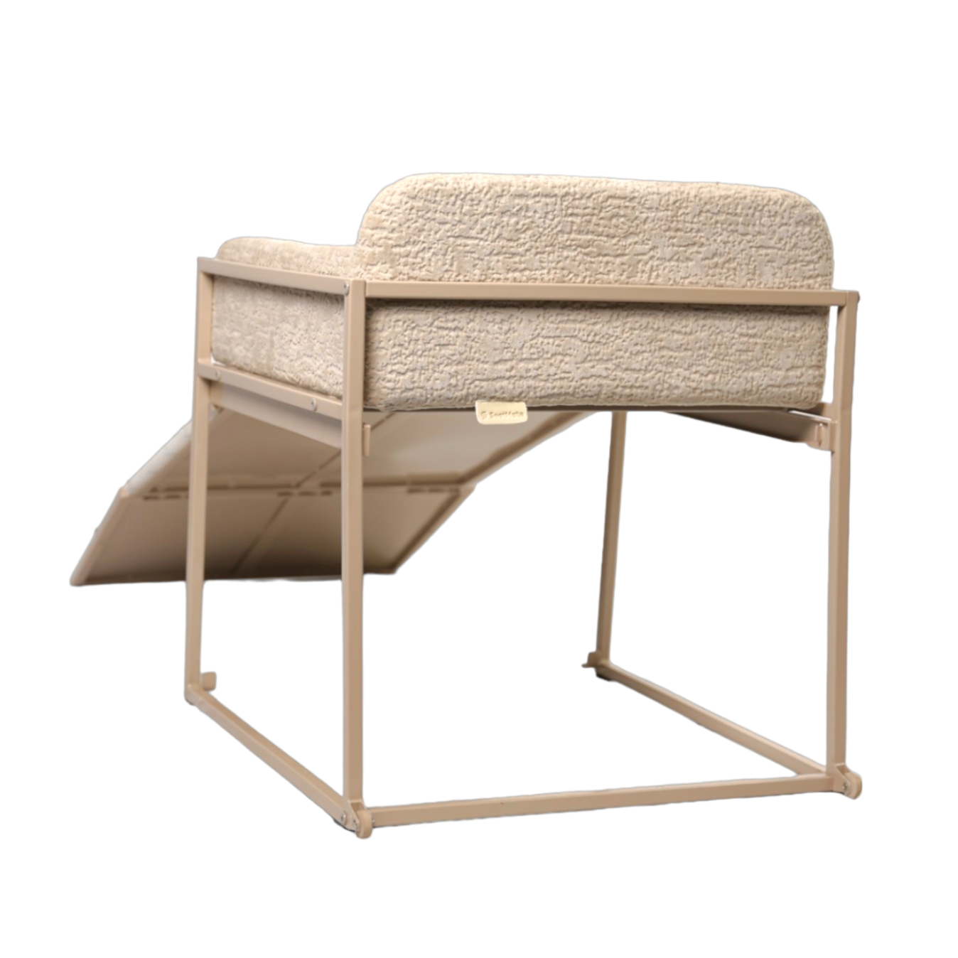 Elevated Pet Chair with Built-In Ramp – Cozy Dog Seat for Home, Office & Bedside